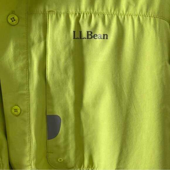 LL Bean Men's Long-Sleeved Button-Down Fishing Shirt Size‎ L - Picture 3 of 8